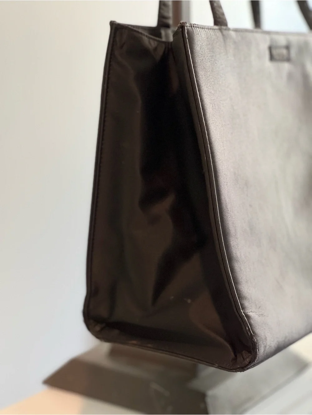 Kate Spade New York Black Nylon Tote Shoulder Bag Large